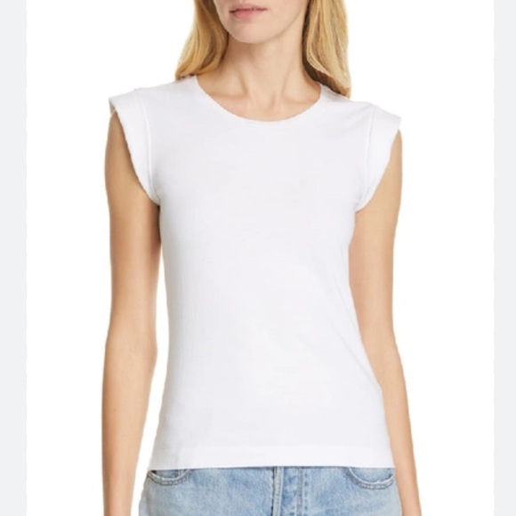 La Vie Rebecca Taylor Clean Jersey Tee‎ In Milk Size Large - Picture 1 of 9